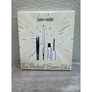 $16 🌙 lune+aster The Perfect Brow‎ Edit Tweezer, Pencil, Gel NIB DAWN TO DUSK